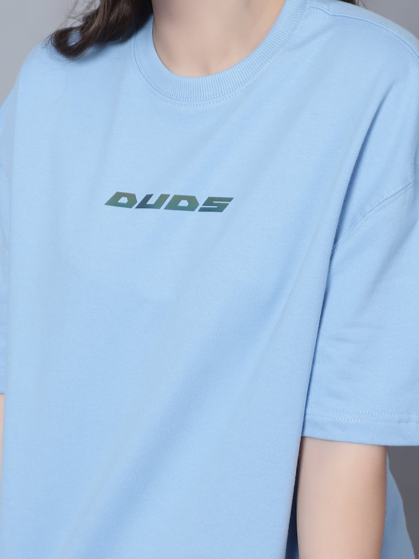 Morty-Fied Over-Sized T-Shirt (Sky Blue) - Wearduds