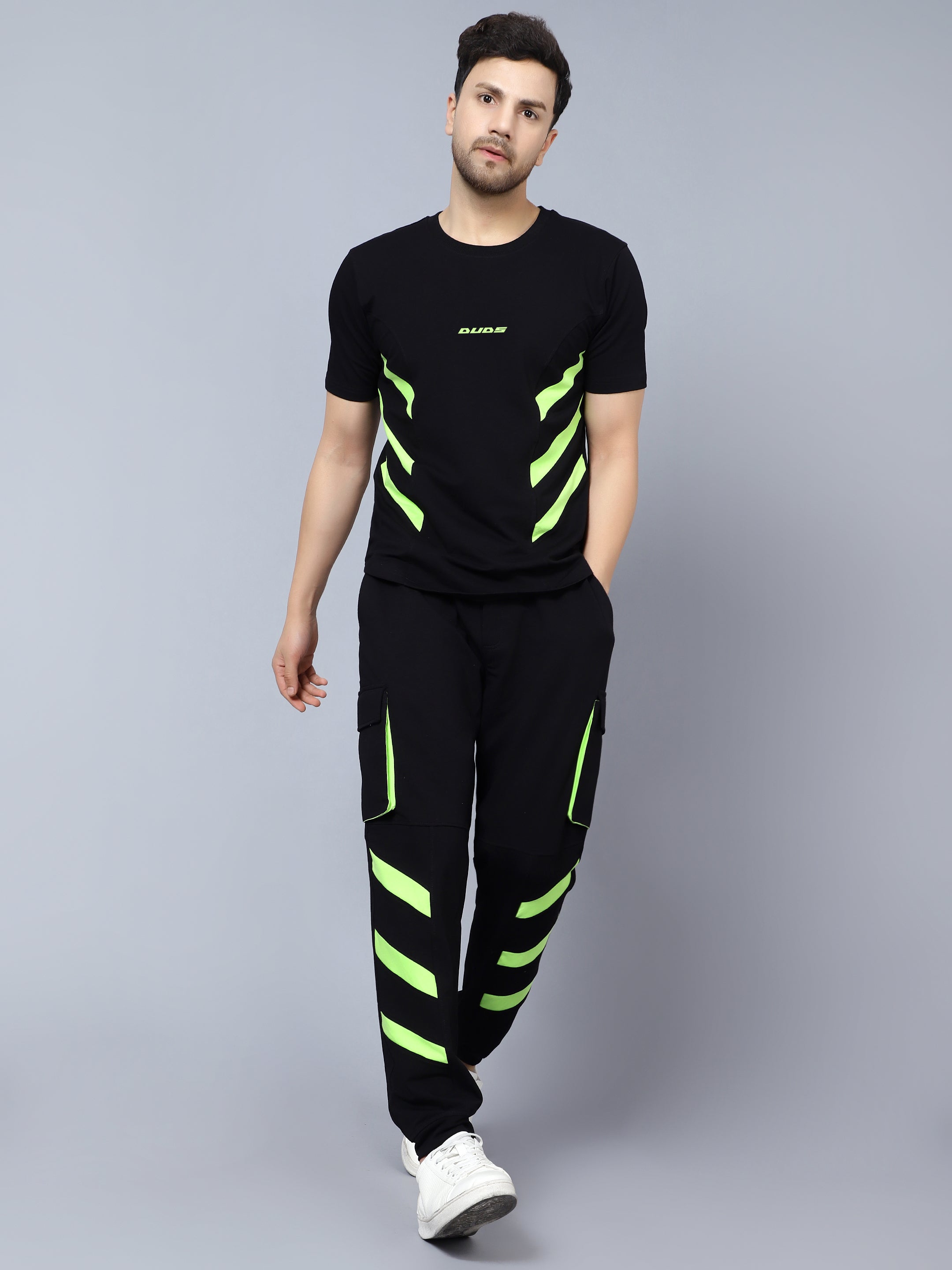 Black and lime green sweatsuit hot sale