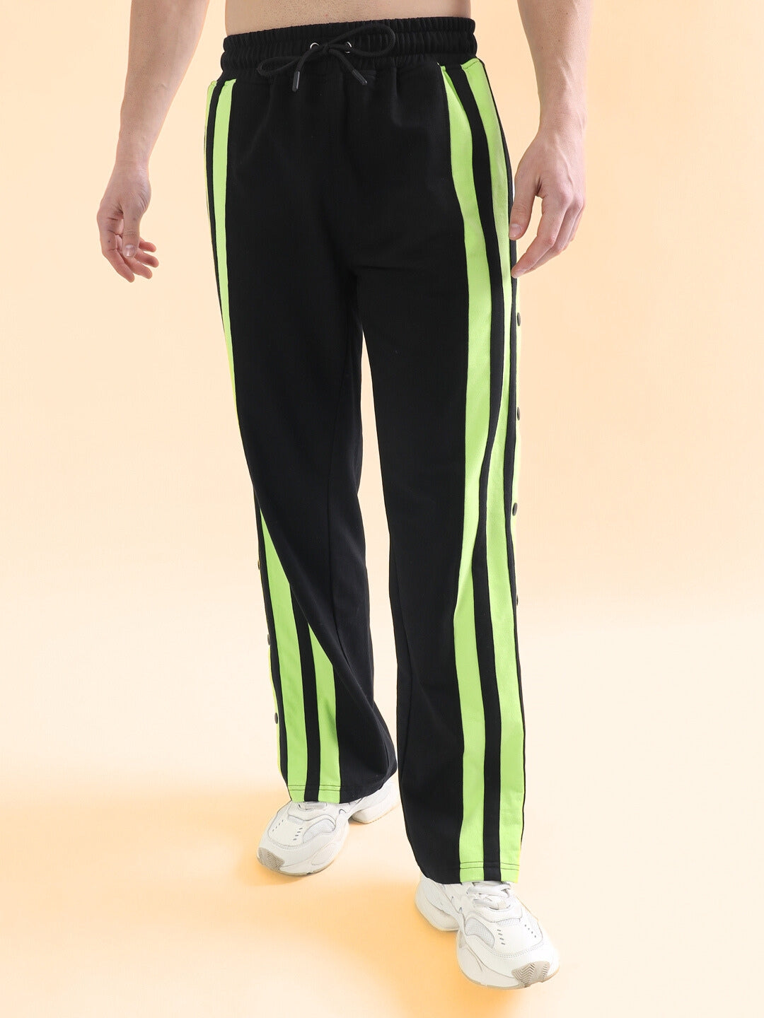 DANCER JOGGERS (BLACK-NEON GREEN)