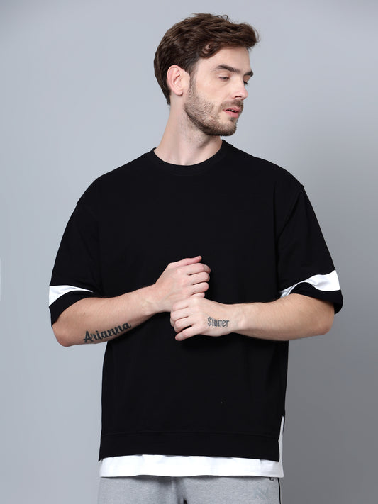 black white over sized t shirt