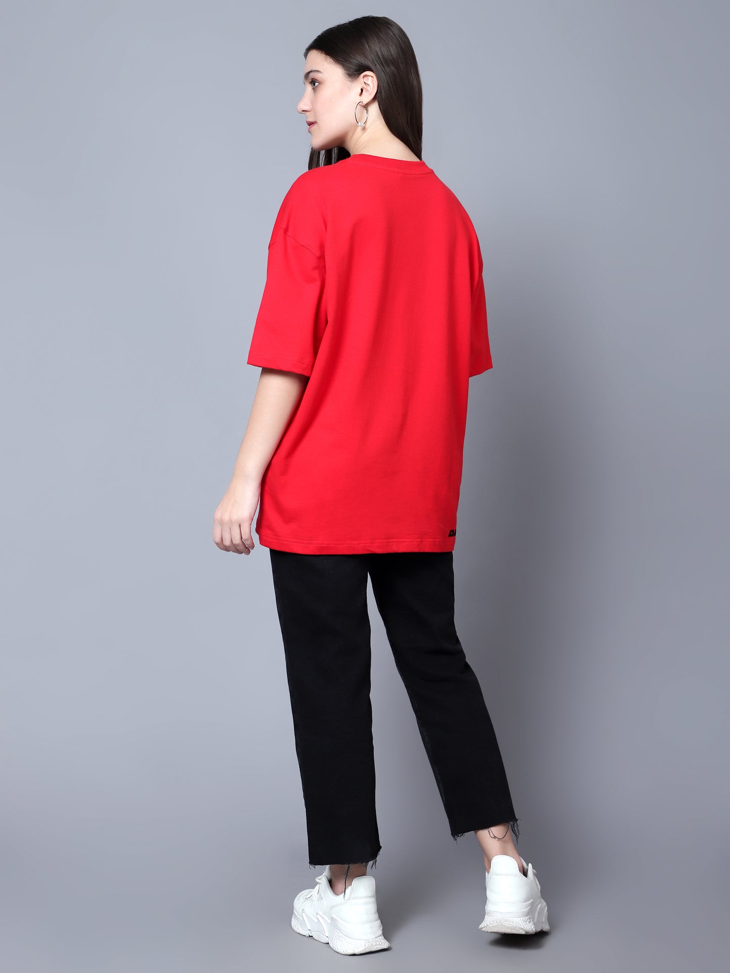 Loved Beyond Measure Over-Sized T-Shirt (Red) - Wearduds