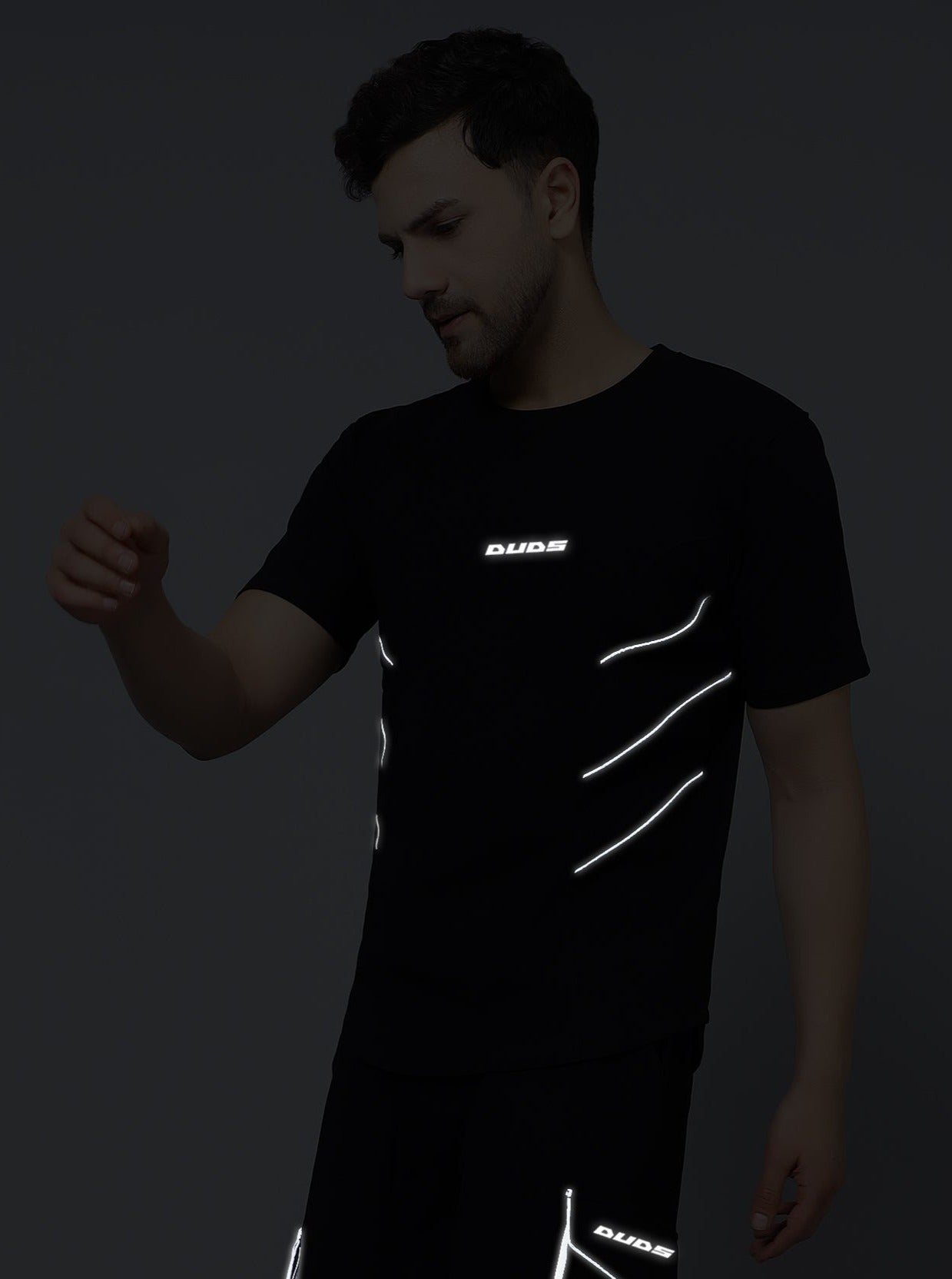 Reflective T-Shirt (Black) - Wearduds