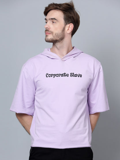 Corporate Slave Kimono sleeve All season Hoodies T-Shirt (Lilac) - Wearduds