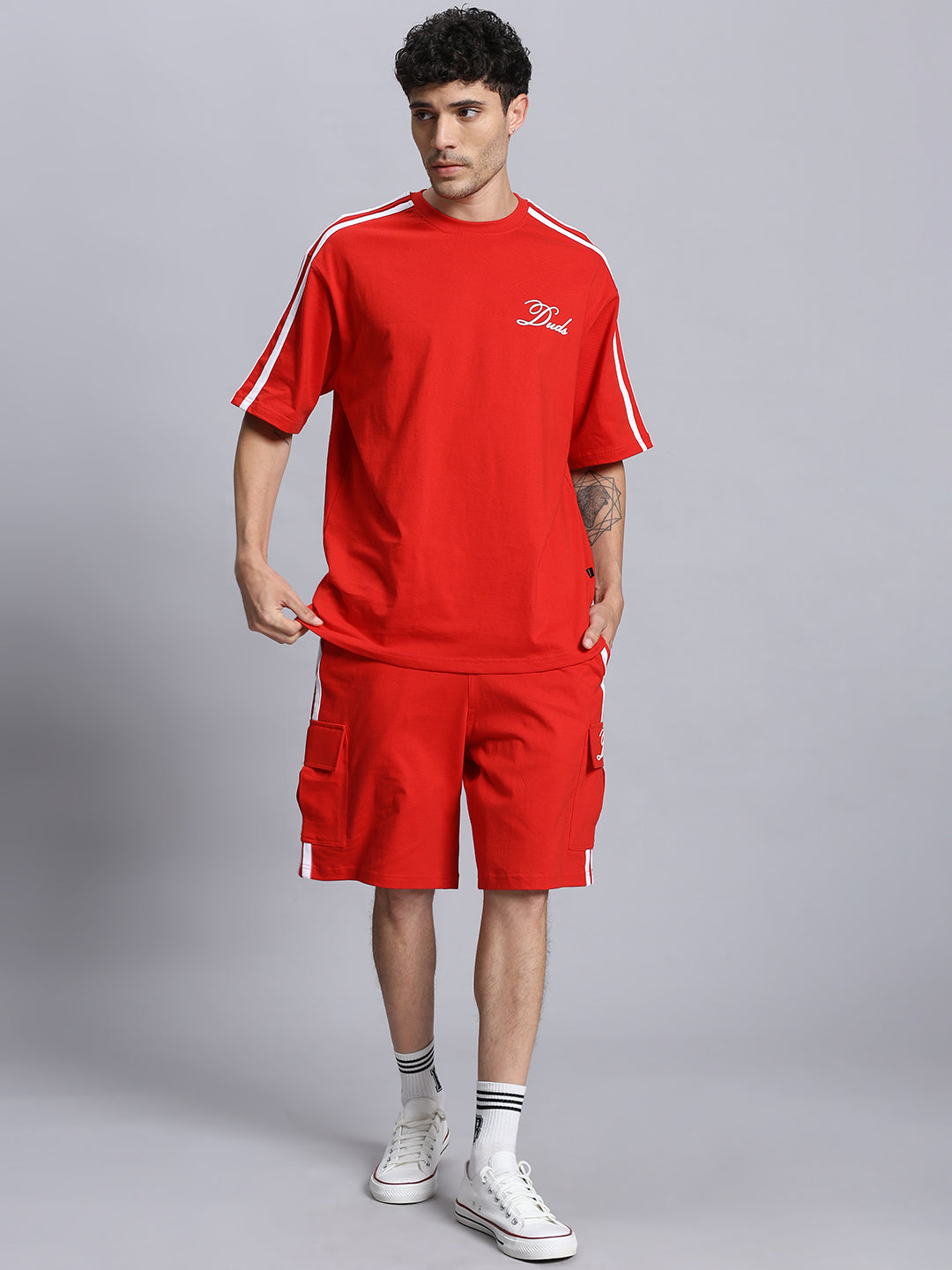 SCOTIA SUMMER CO-ORD SET (RED)