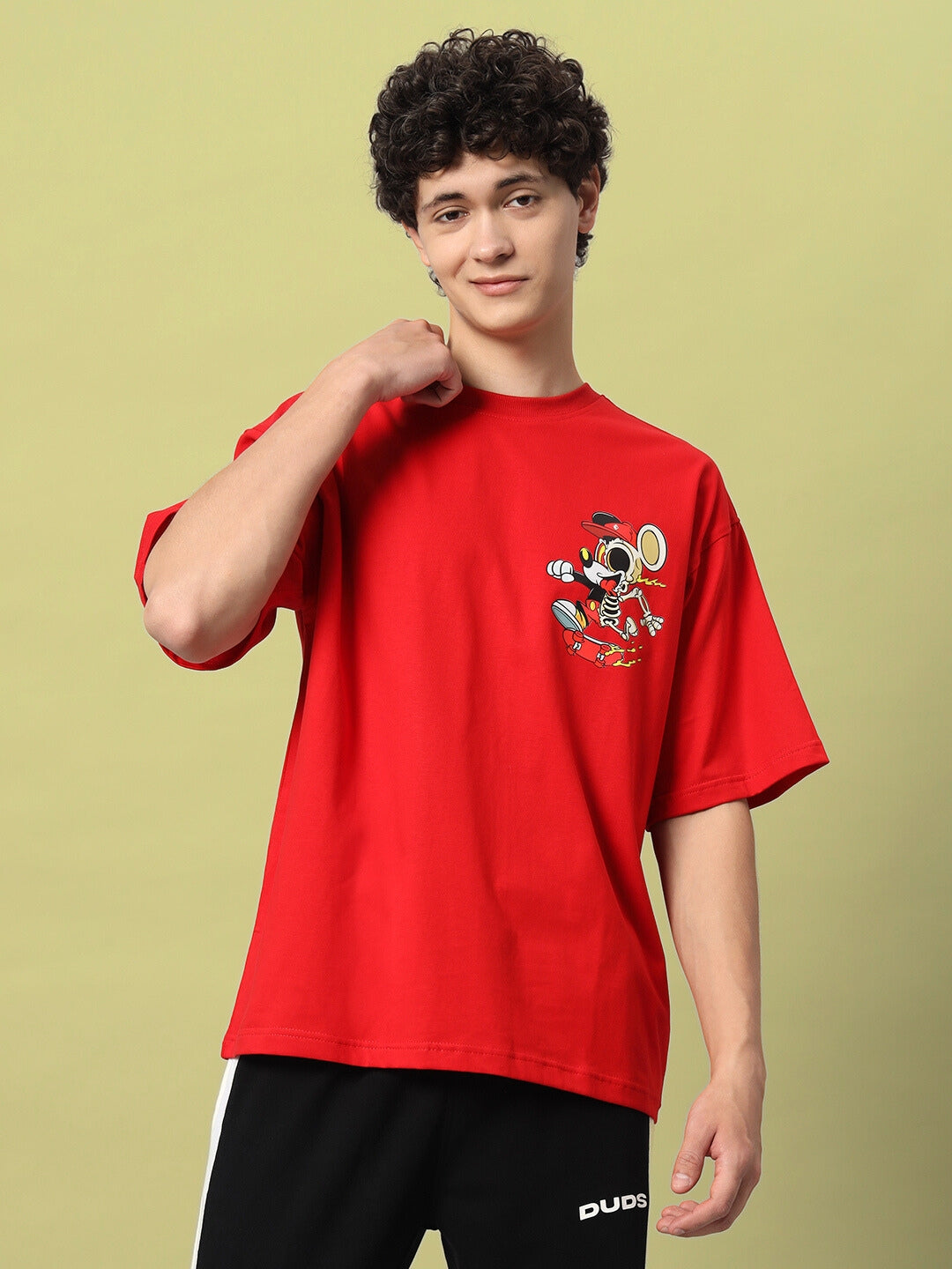 Mickey Over-Sized T-Shirt (Red)