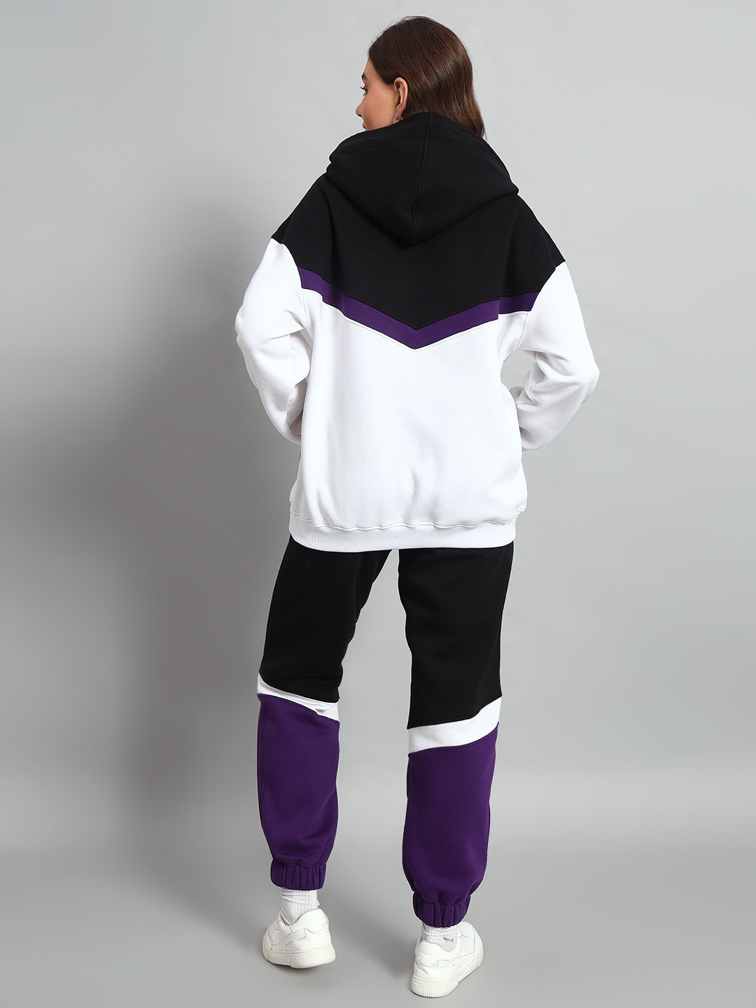 Women's Harley Colorblock Co-Ord (White-Purple)