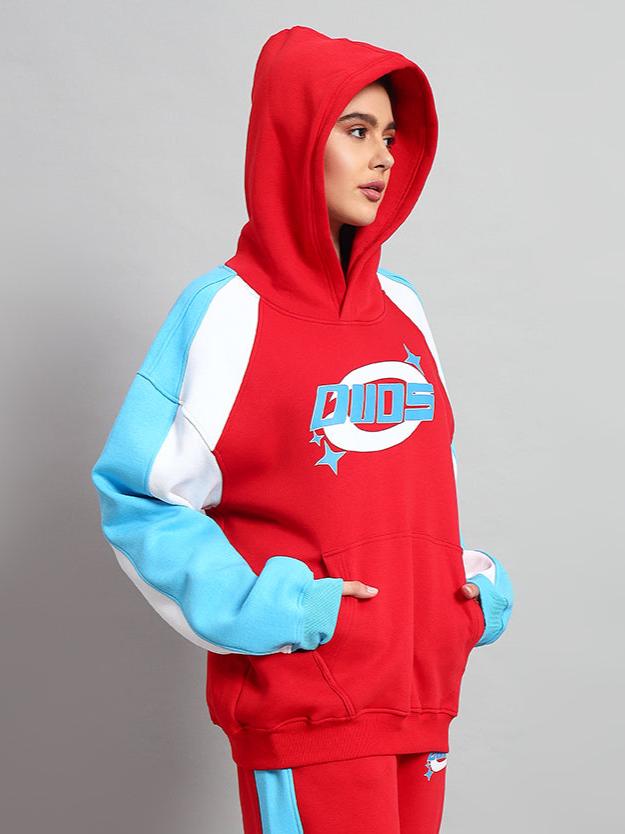 Women's Trunkit Colorblock Hoodie (Red)