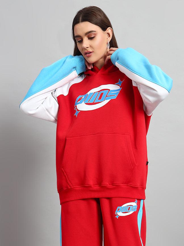 Women's Trunkit Colorblock Hoodie (Red)