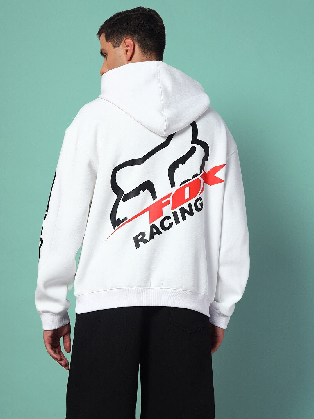 Racing Fox Hoodie (White)