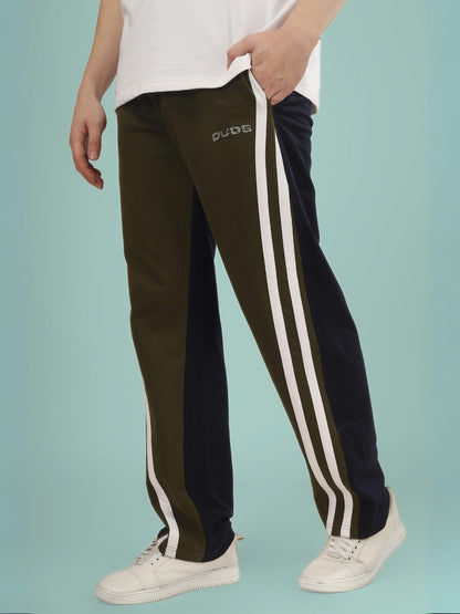 SKATER KOREAN BAGGY JOGGERS (OLIVE NAVY)