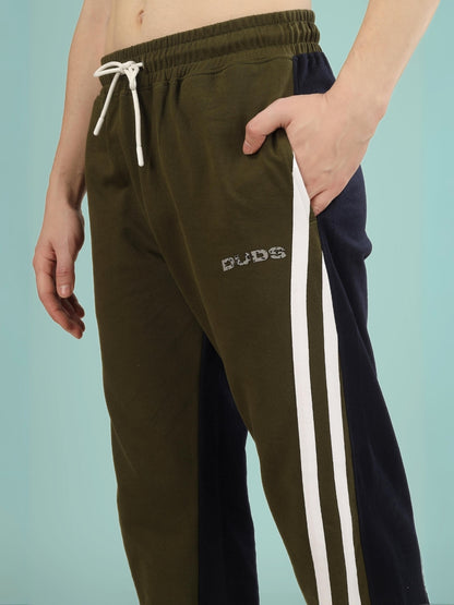 SKATER KOREAN BAGGY JOGGERS (OLIVE NAVY)