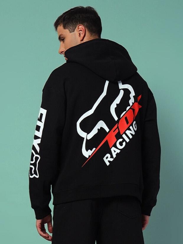 Racing Fox Hoodie (Black)