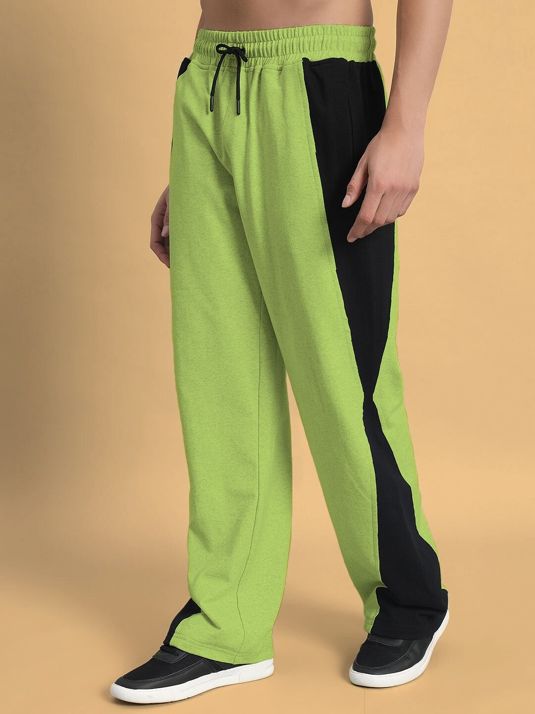 REVIVE SIDE CONTRAST JOGGERS (NEON GREEN)