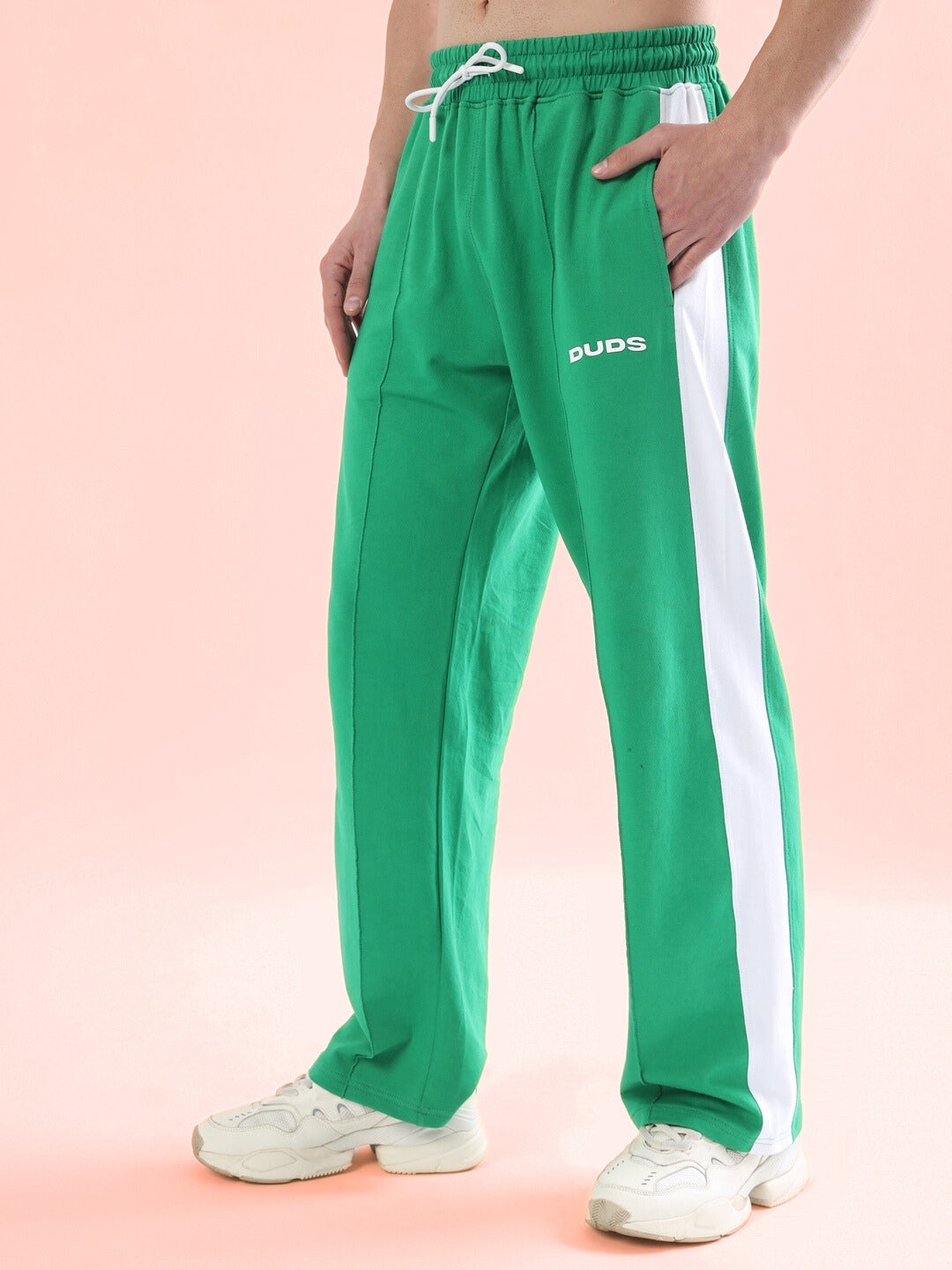 SIDE SEAM PLATED JOGGERS (GREEN)