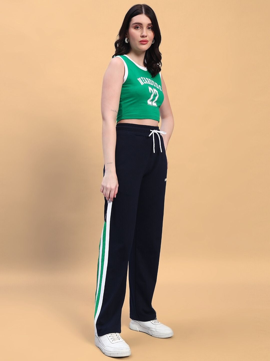 WOMEN'S PLAYER CO-ORD SET (GREEN-NAVY)