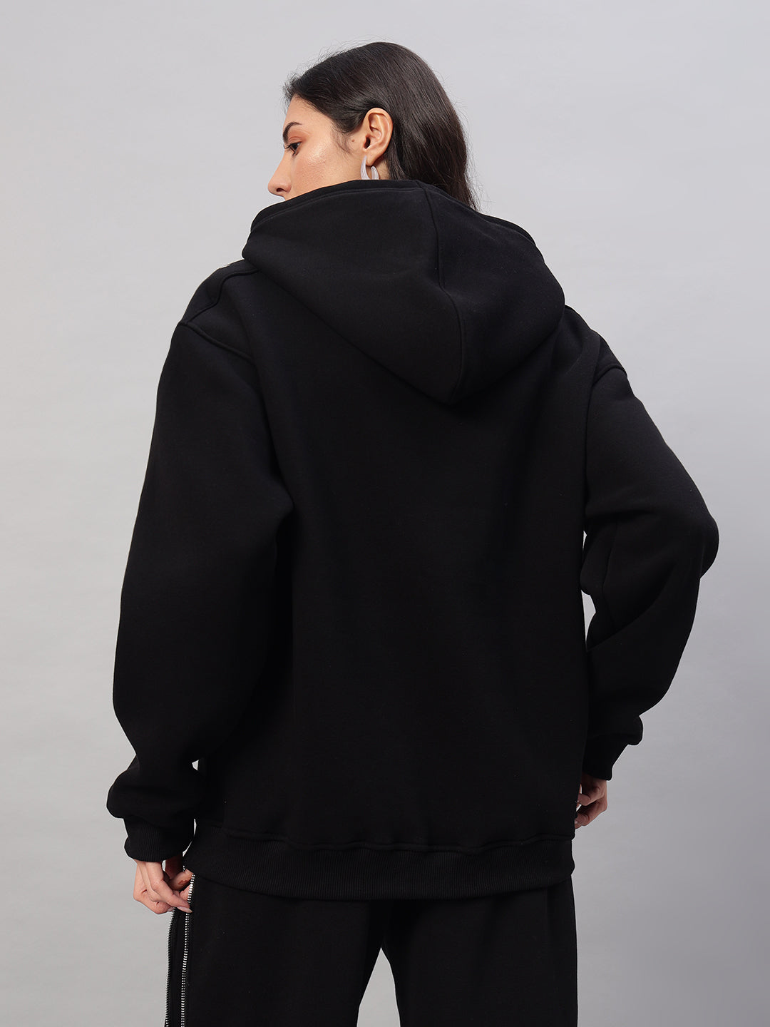 WOMEN'S LIMITLESS FEECE REFLECTOR HOODIE (BLACK)