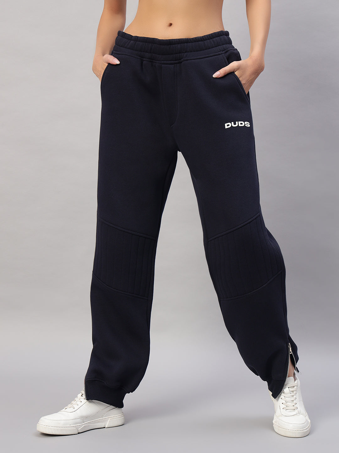 WOMEN'S FIGHT NIGHT FLEECE JOGGER (NAVY BLUE)