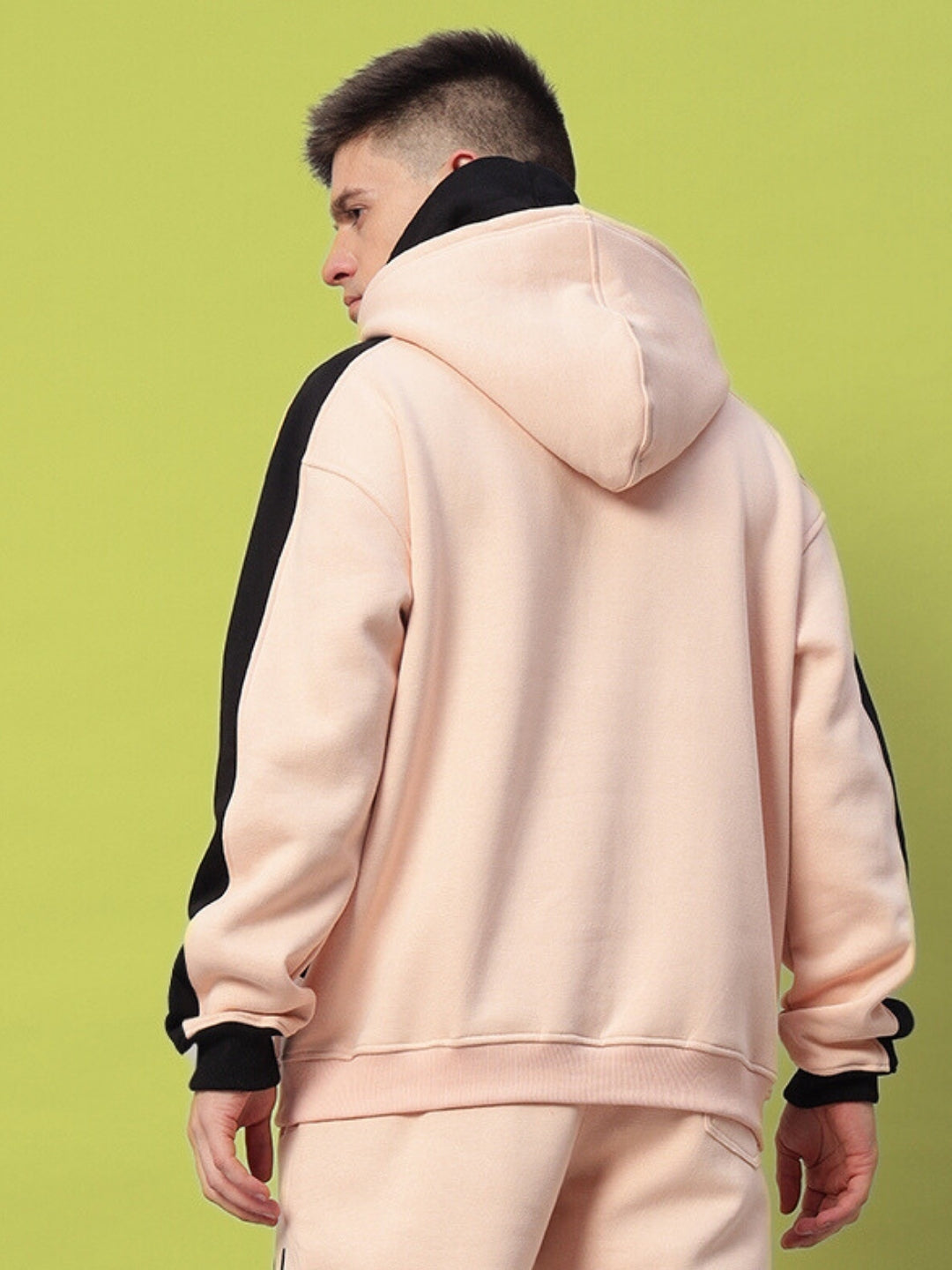 REGIMENT FLEECE HOODIE (BEIGE-BLACK)