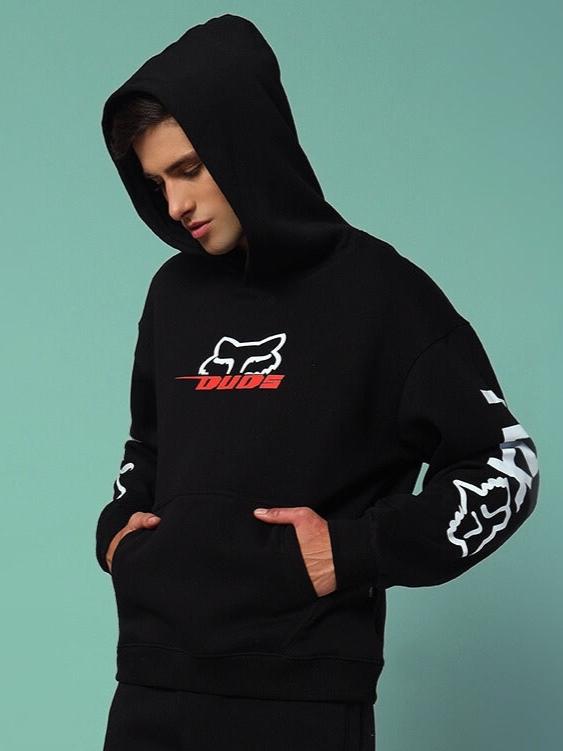 Racing Fox Hoodie (Black)