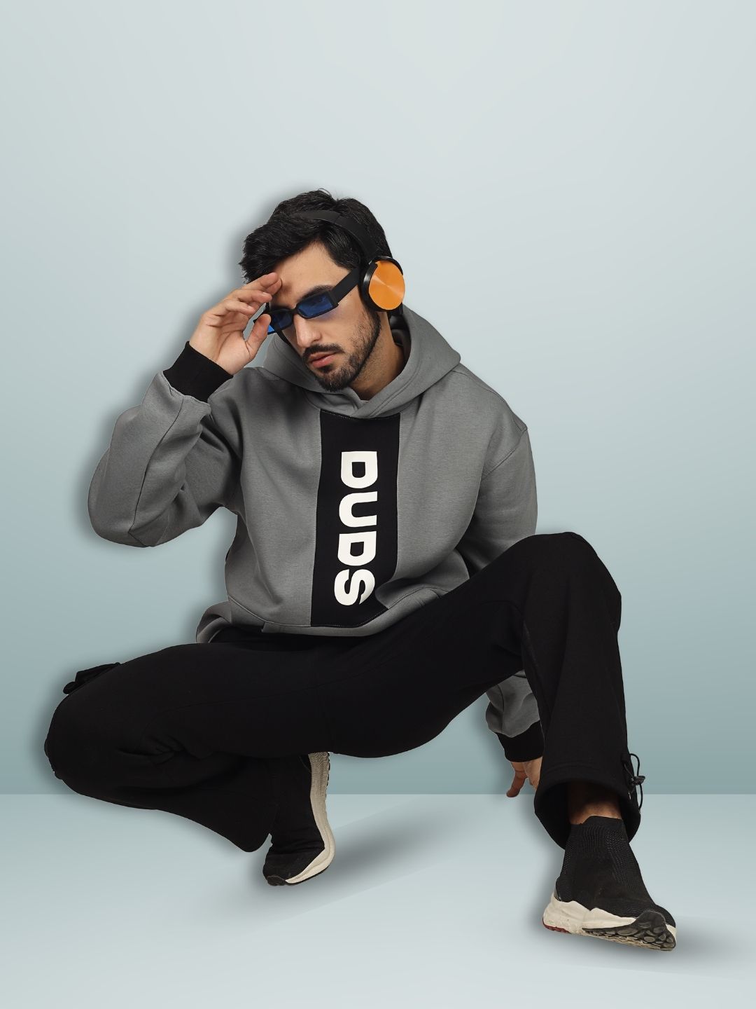 DUDS Colorblock Oversize Hoodie (Grey) - Wearduds