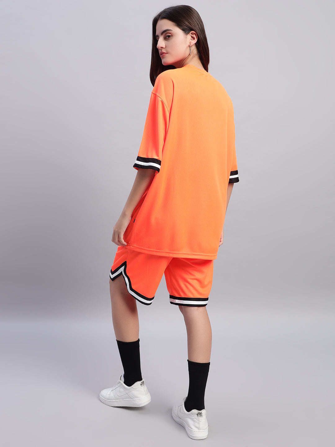 Women's Chronic Colorblock  Co-Ord Set (Orange)