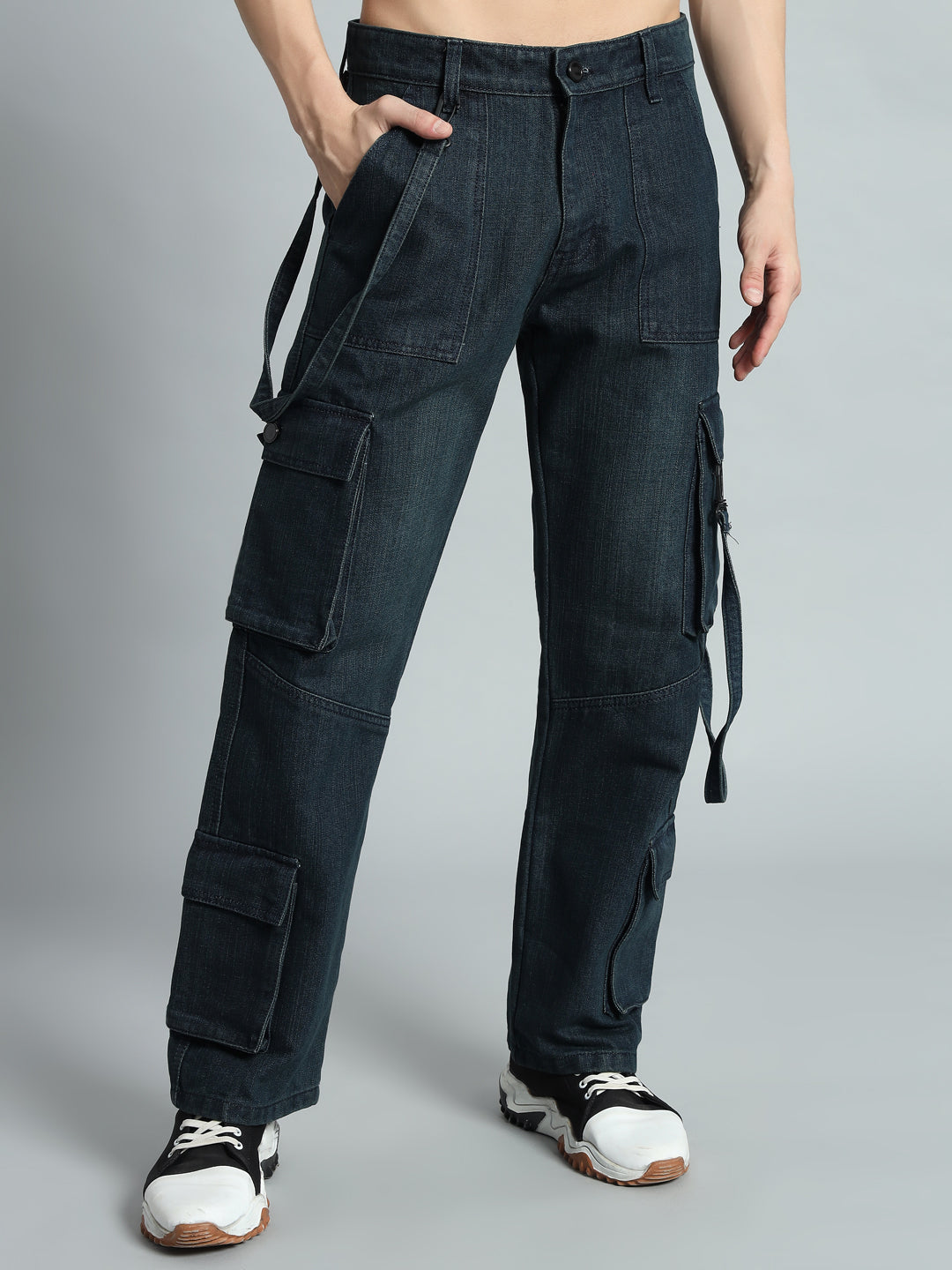 ROCKIE RELAXED DENIM CARGO (BLUE)