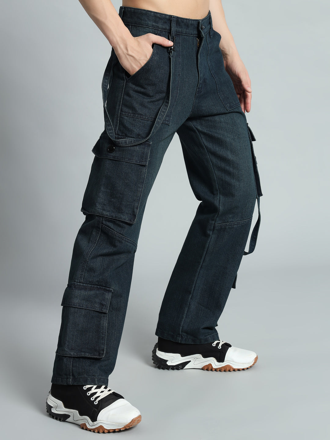 ROCKIE RELAXED DENIM CARGO (BLUE)