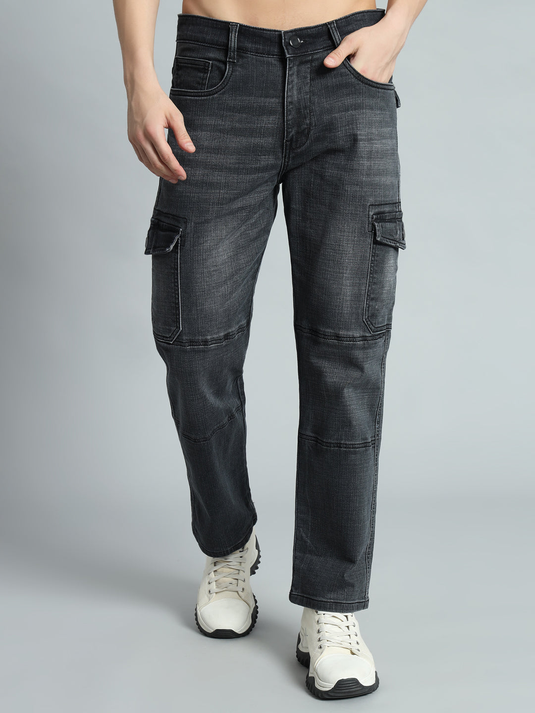 TYRO RELAXED DENIM CARGO (GREY)