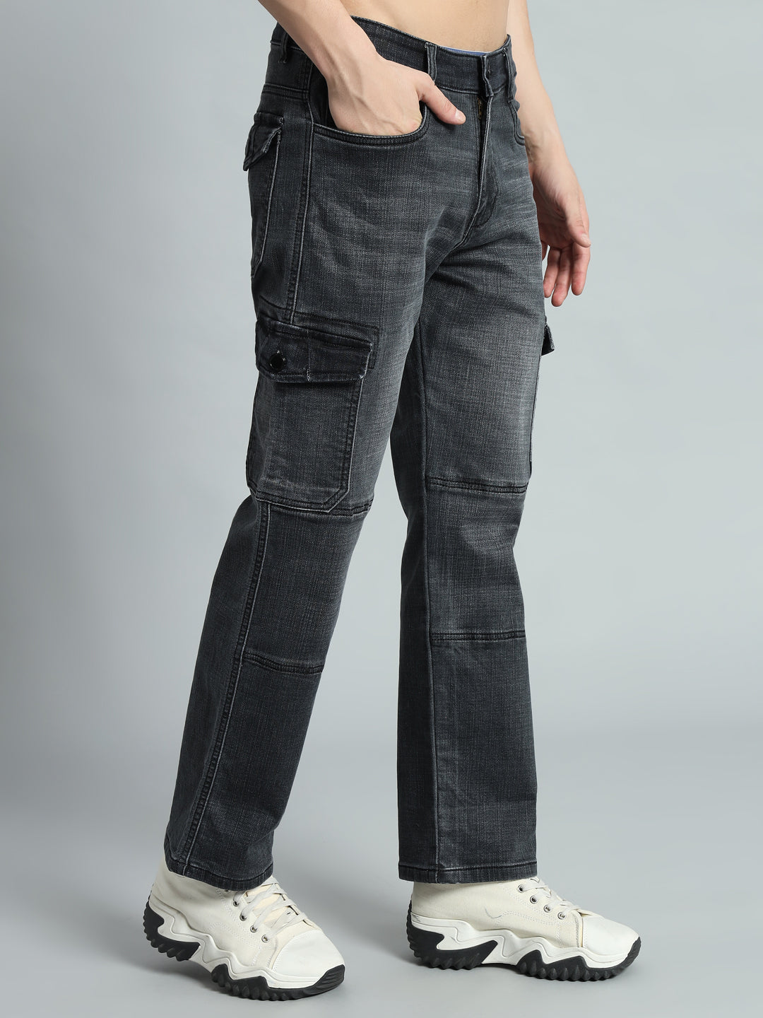 TYRO RELAXED DENIM CARGO (GREY)