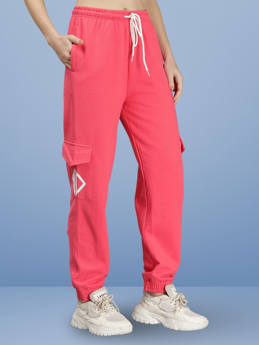 Tokyo Relaxed Fit 4 Pocket Joggers (Flamingo Pink) - Wearduds