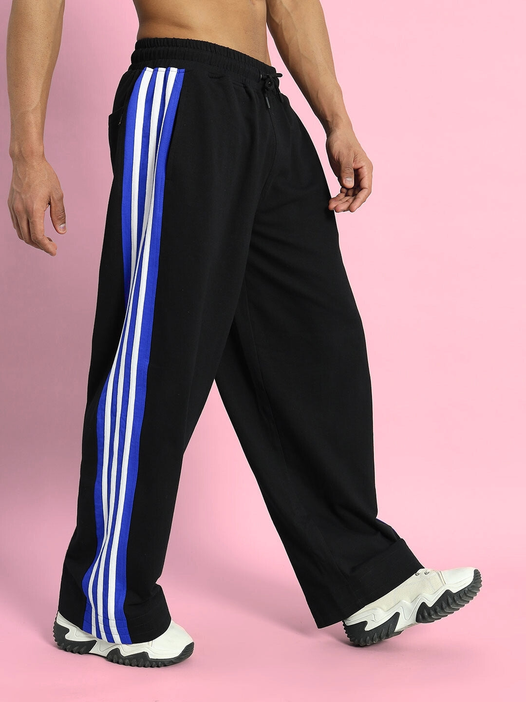 MILANO RELAXED-FIT JOGGERS (BLACK-BLUE)