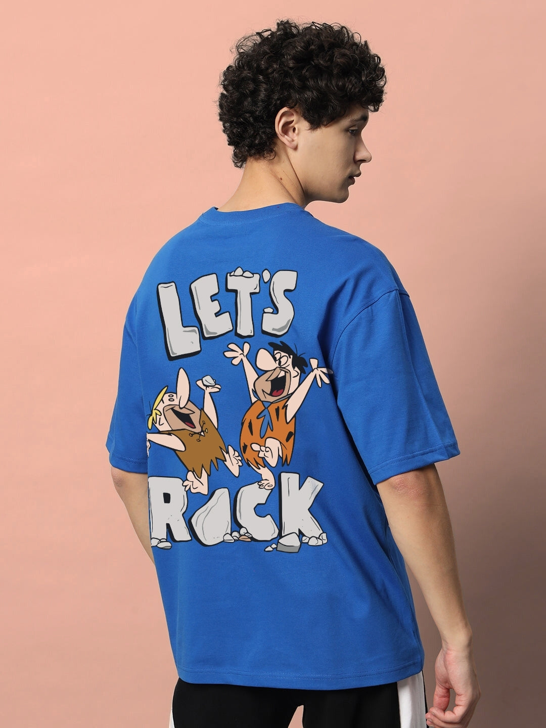 Let's Rock Over-Sized T-Shirt (Royal Blue)