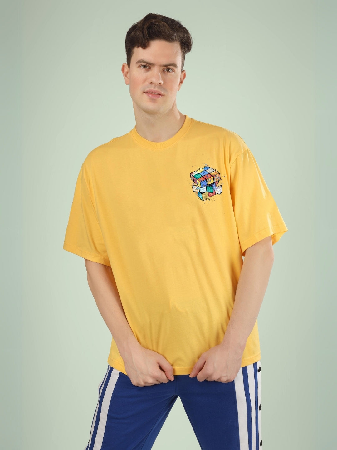 Rubik’s revolution oversized T-shirt (yellow)