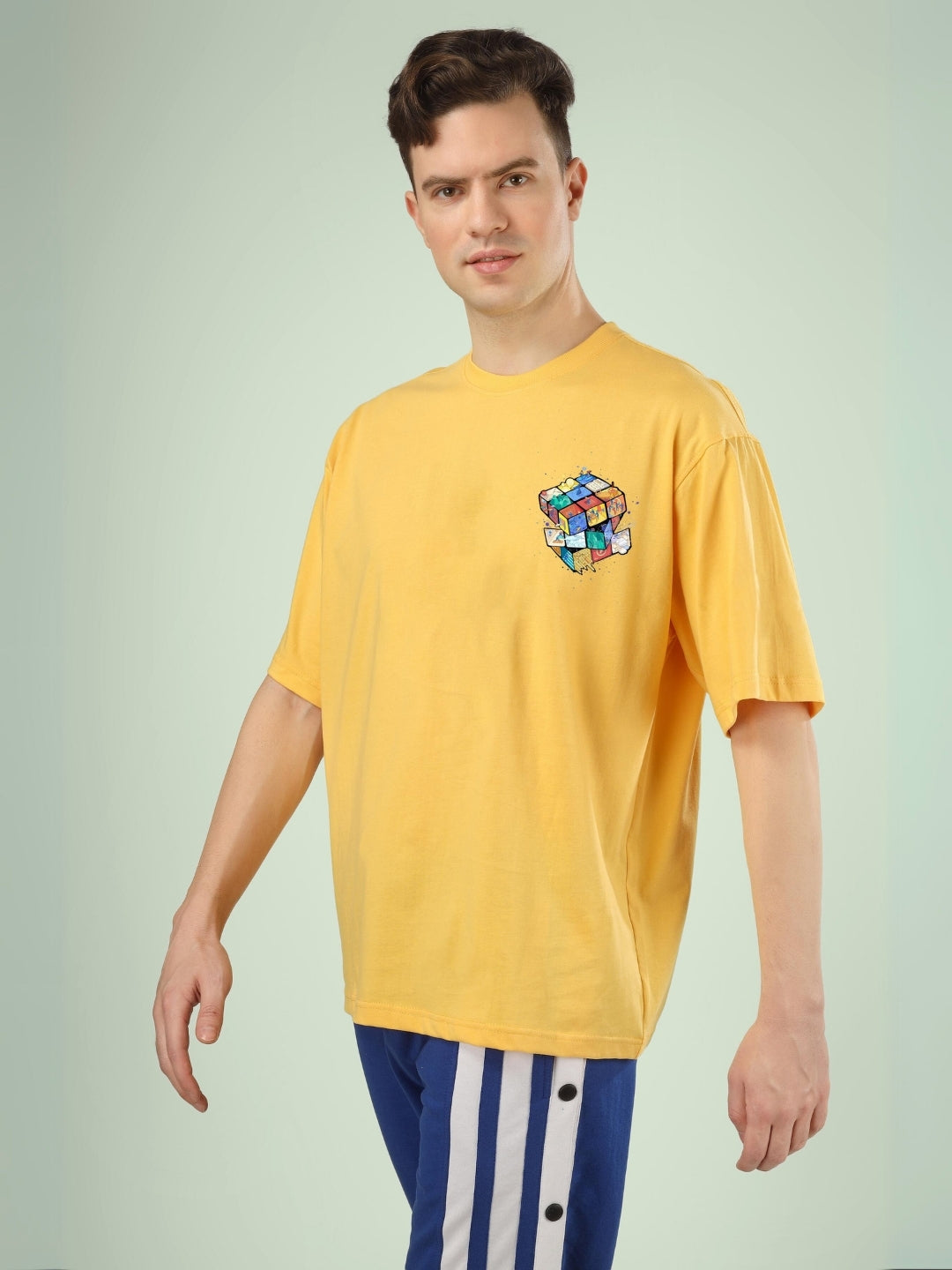 Rubik’s revolution oversized T-shirt (yellow)