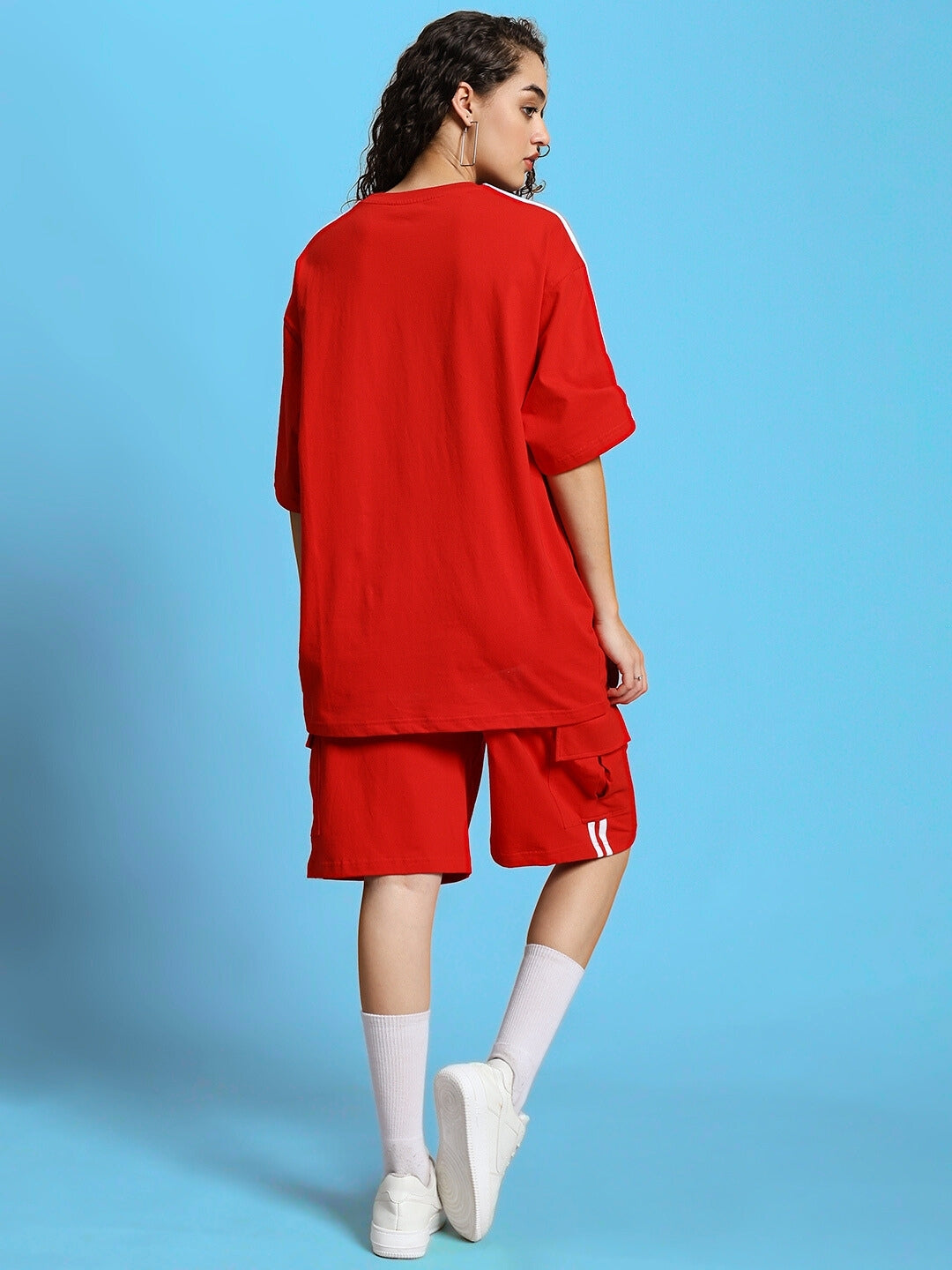 WOMEN'S SCOTIA SUMMER CO-ORD SET (RED)