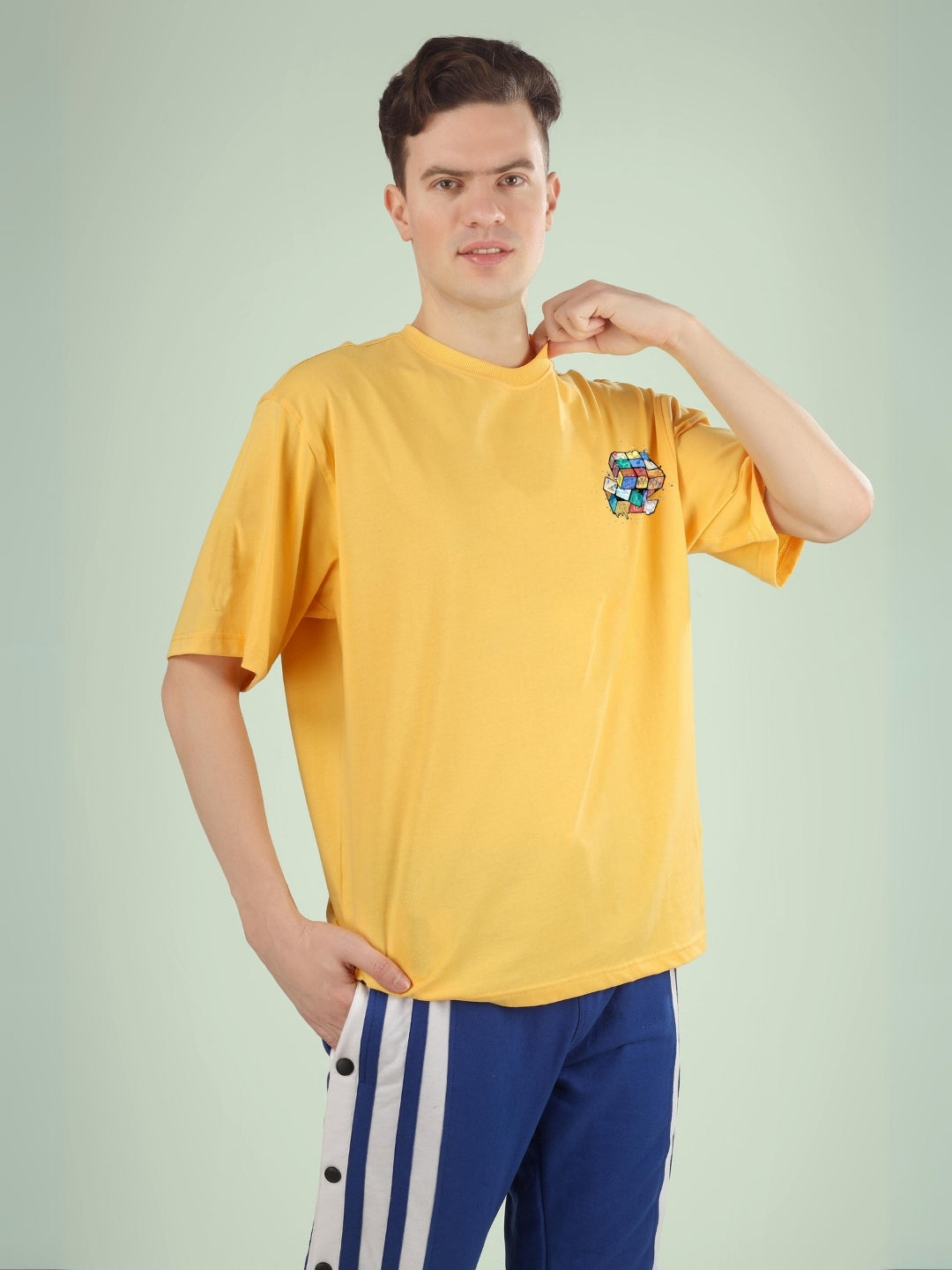 Rubik’s revolution oversized T-shirt (yellow)