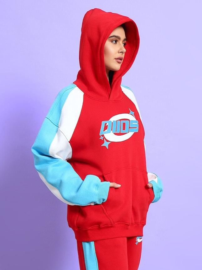 Women's Trunkit Colorblock Hoodie (Red)