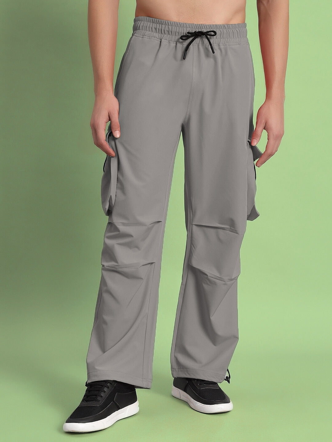 Mabel Relaxed Fit Cargo Pants (Grey)