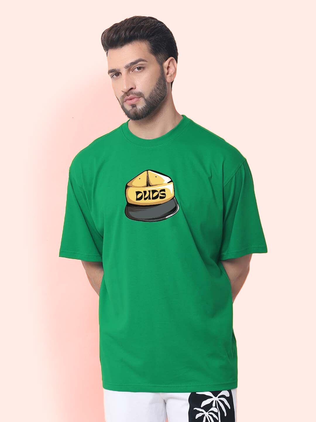 HIGH-ON OVER-SIZED T-SHIRT (GREEN)