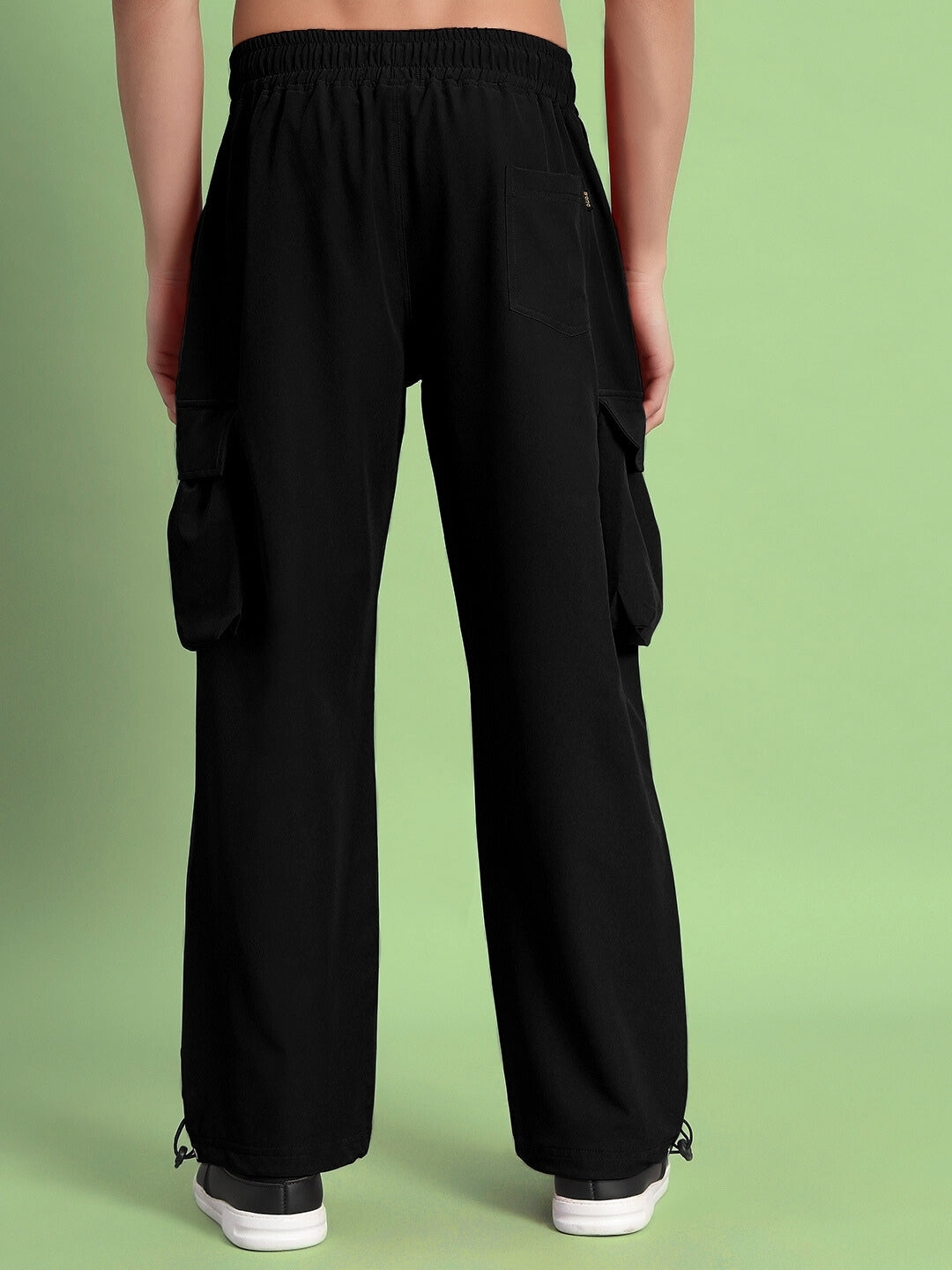 Mabel Relaxed Fit Cargo Pants (Black)