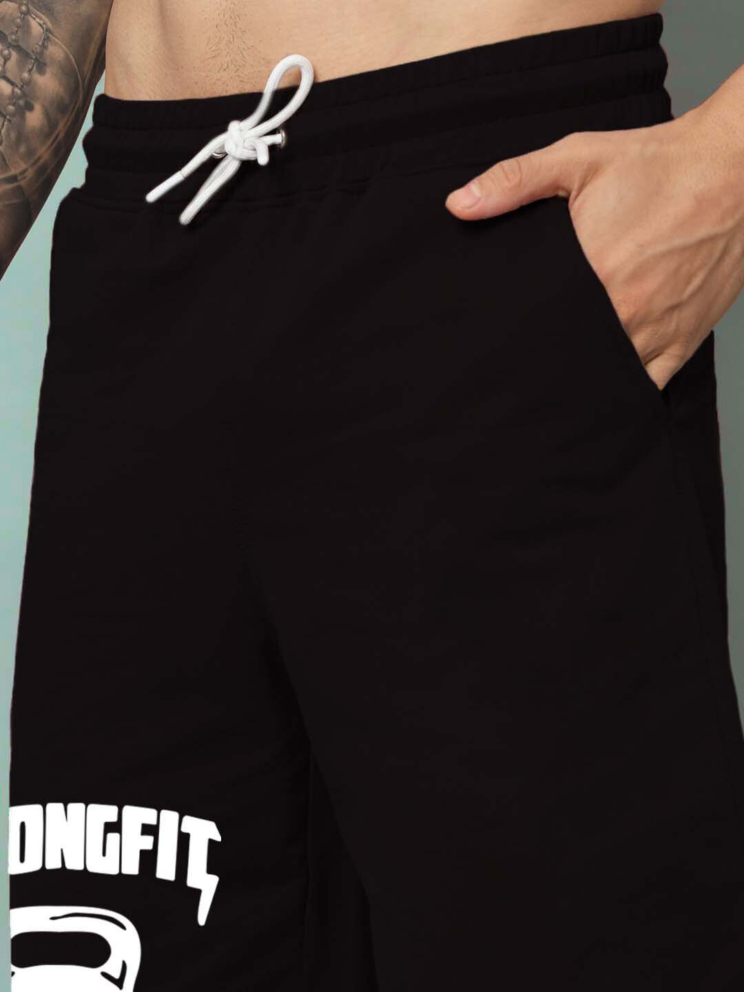 Strongfit Regular Fit Shorts (Black)