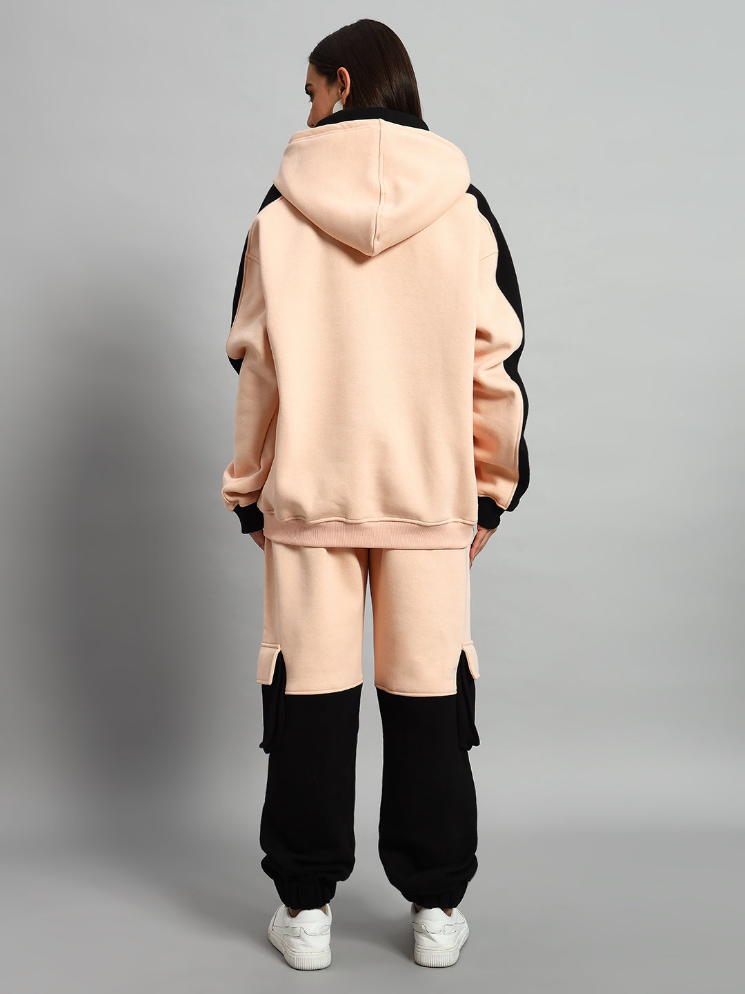 Women's Regiment Fleece Co-Ord (Beige-Black)