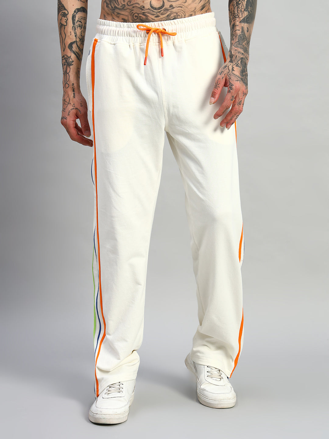 IMPERIAL SIDE ZIPPER JOGGERS (OFF WHITE)