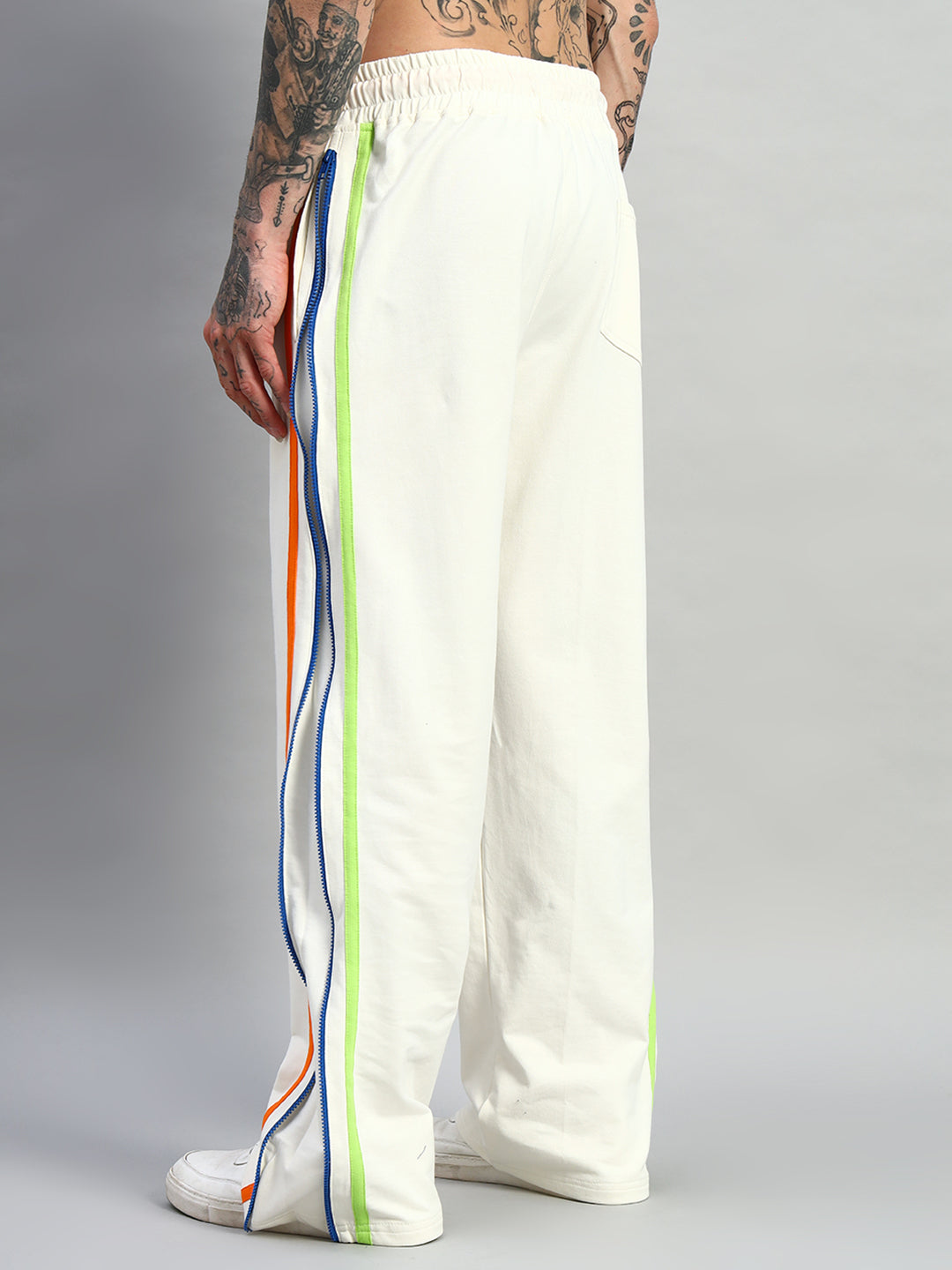 IMPERIAL SIDE ZIPPER JOGGERS (OFF WHITE)