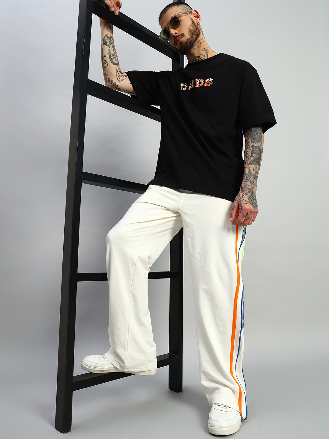 IMPERIAL SIDE ZIPPER JOGGERS (OFF WHITE)