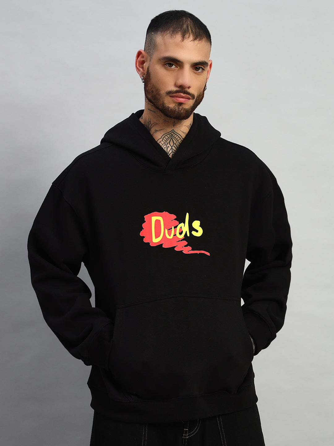 GREAT RIDE OVERSIZED HOODIE (BLACK)