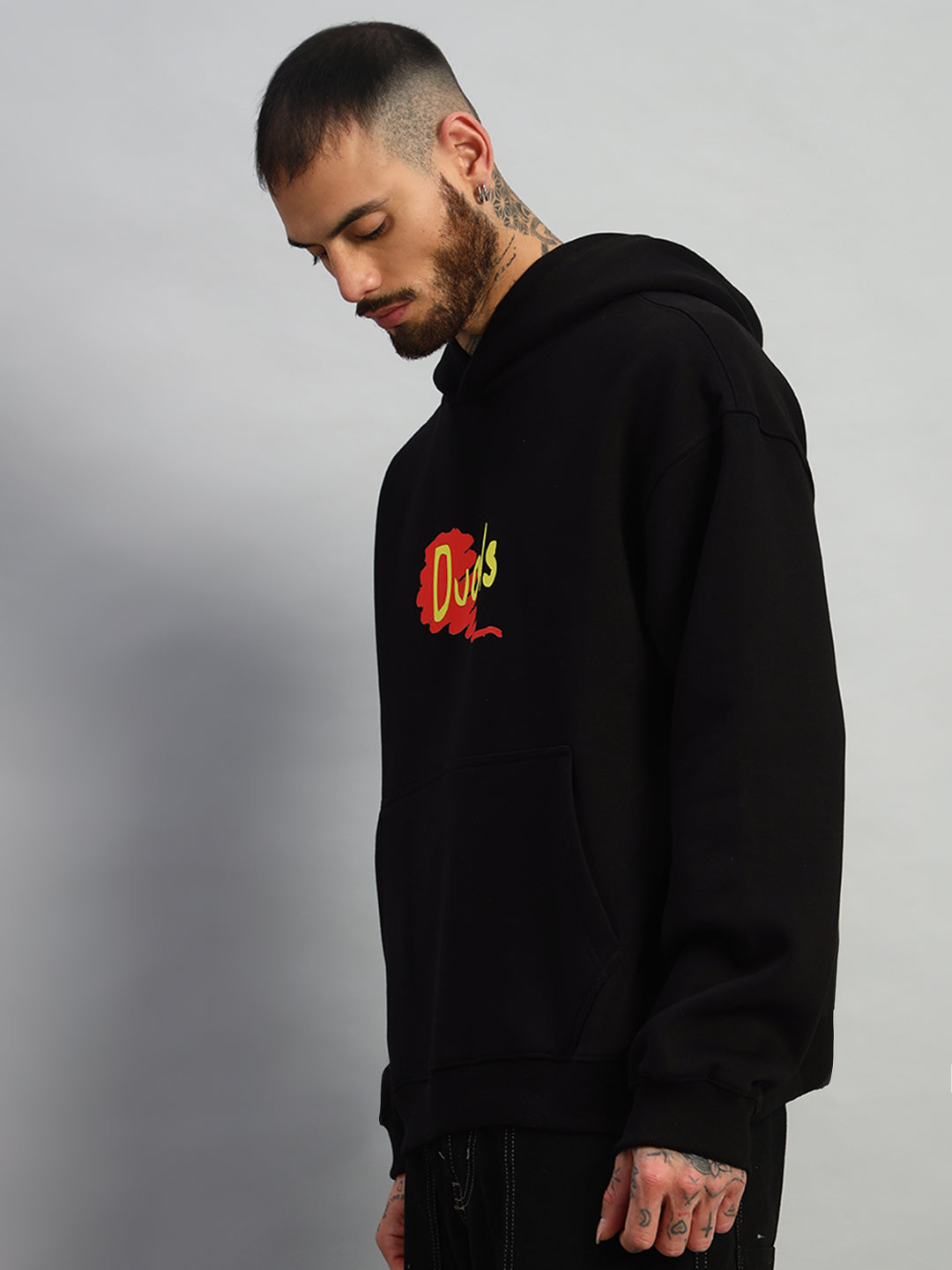 GREAT RIDE OVERSIZED HOODIE (BLACK)