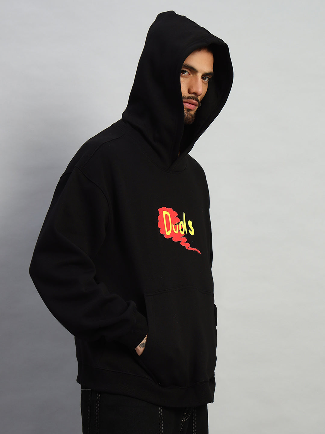 GREAT RIDE OVERSIZED HOODIE (BLACK)