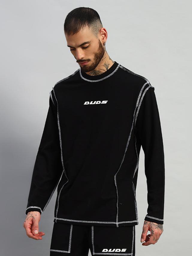 Dynamic Oversized Sweatshirt (Black)