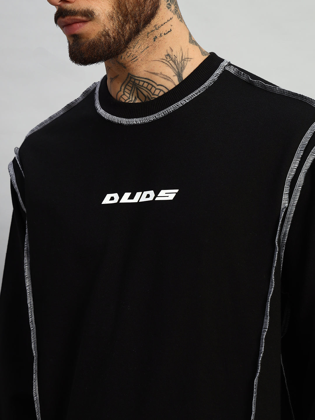 Dynamic Oversized Sweatshirt (Black)